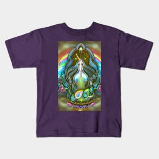 Llama Unicorn Wizard Kids T-Shirt